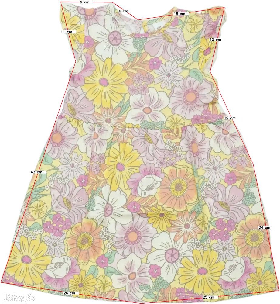 H&amp;M Új (címkés) Lány Ruha (Méret: 98)