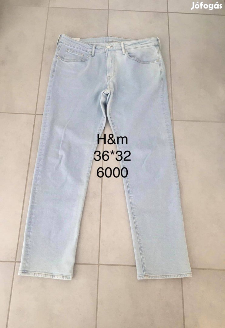 H&m 36*32 férfi farmernadrag L Xl regular fit