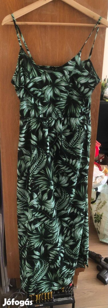 H&m Divided levél trópusi dzsungel mintás ruha maxiruha M 38