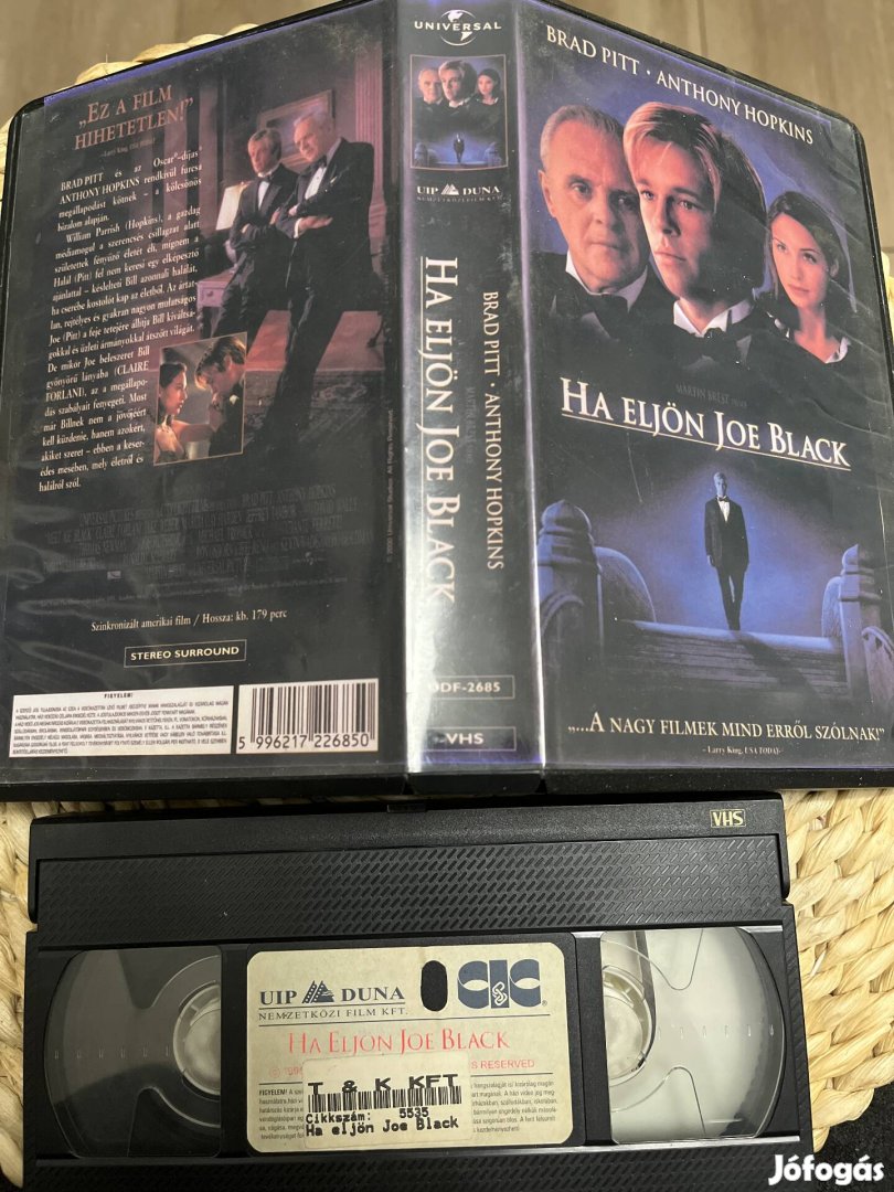 Ha eljön Joe Black vhs m