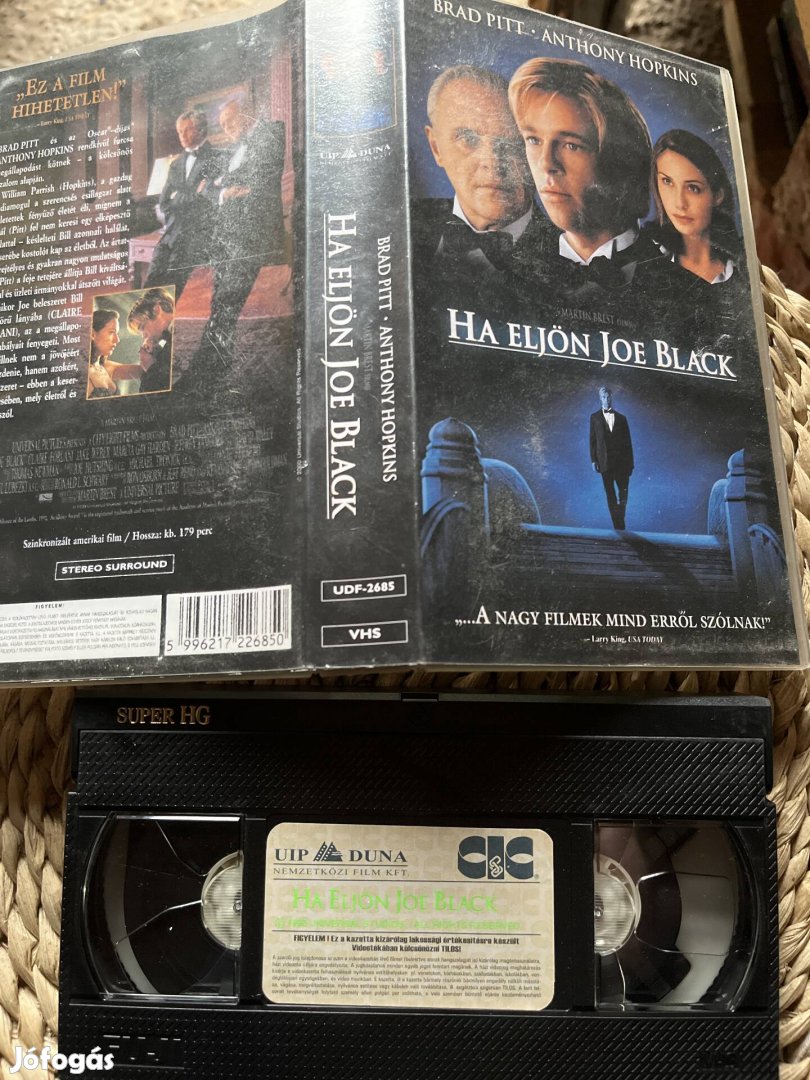 Ha eljön joe black vhs kazetta