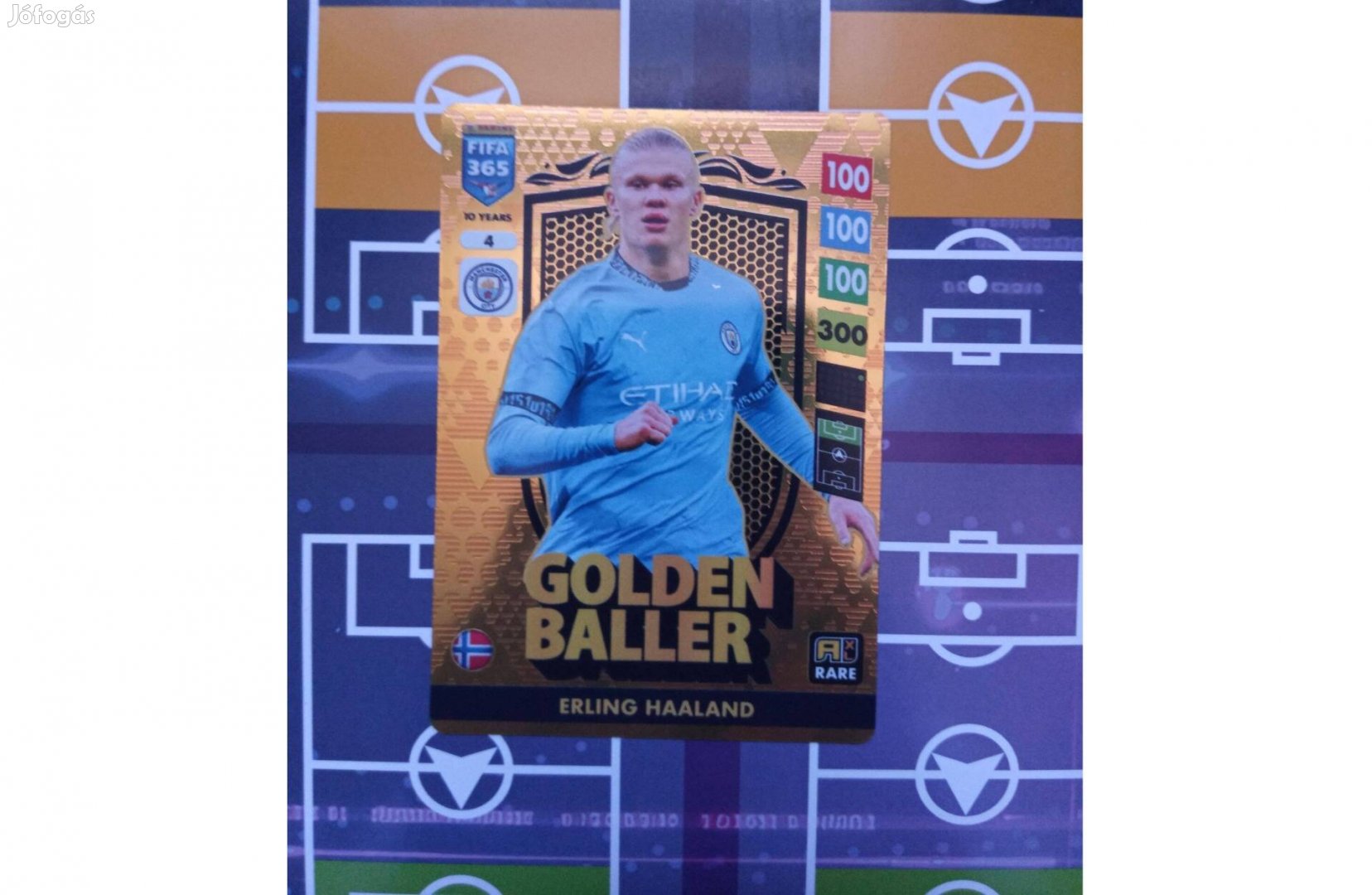 Haaland (Man City) Fifa 365 2025 Golden Baller Top Master kártya