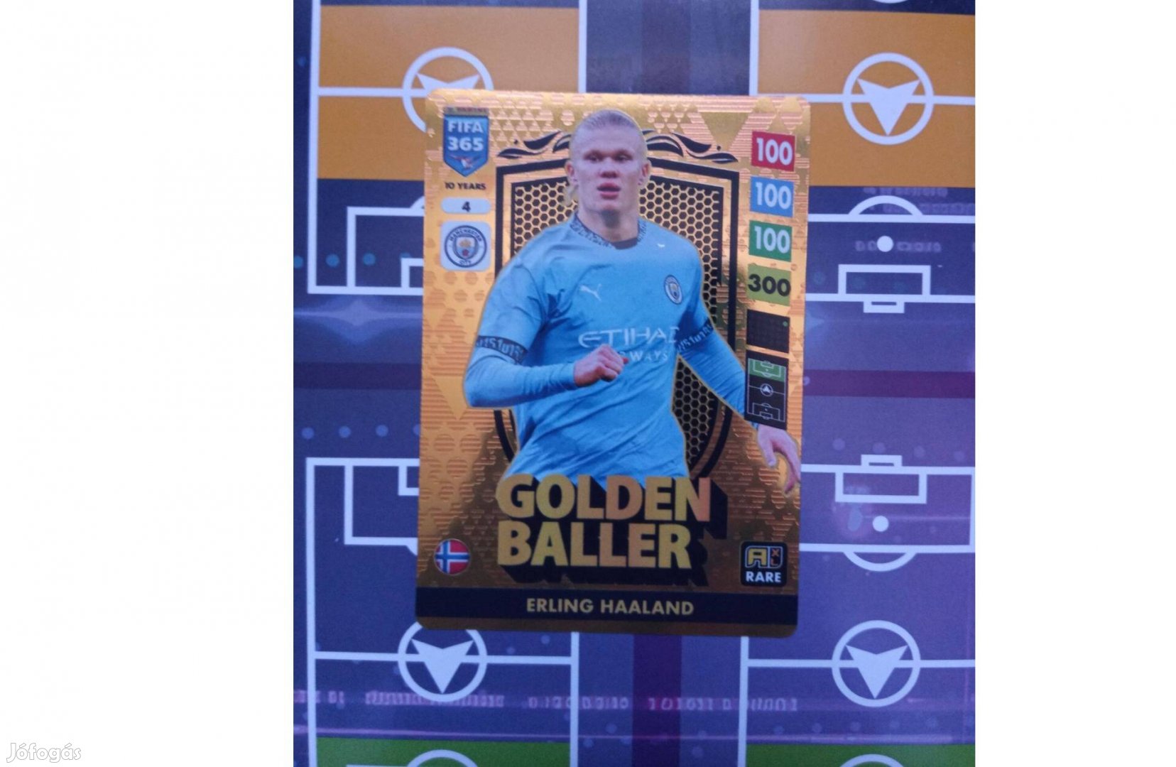 Haaland (Man City) Panini Fifa 365 2025 Golden Baller focis kártya