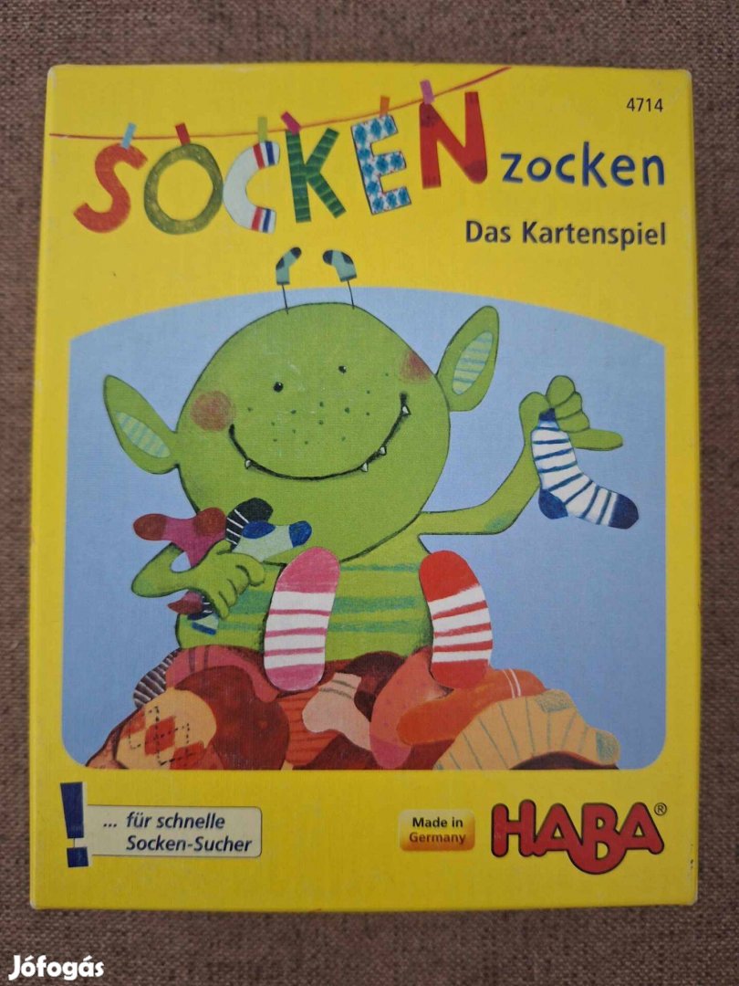 Haba Socken zocken-Zokni szörny kártyajáték