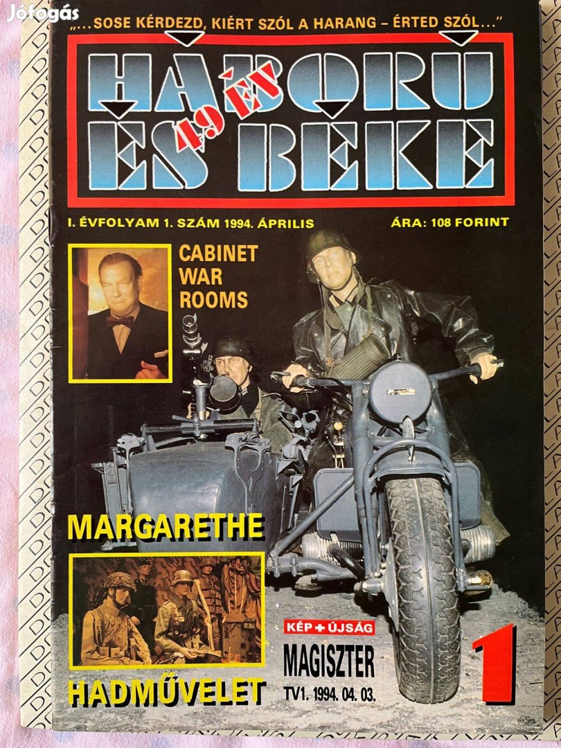 Háború és 49 év béke magazin eladó