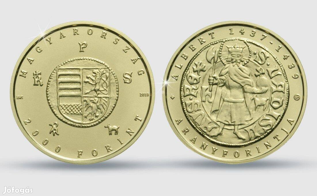 Habsburg Albert aranyforintja színesfém emlékérme