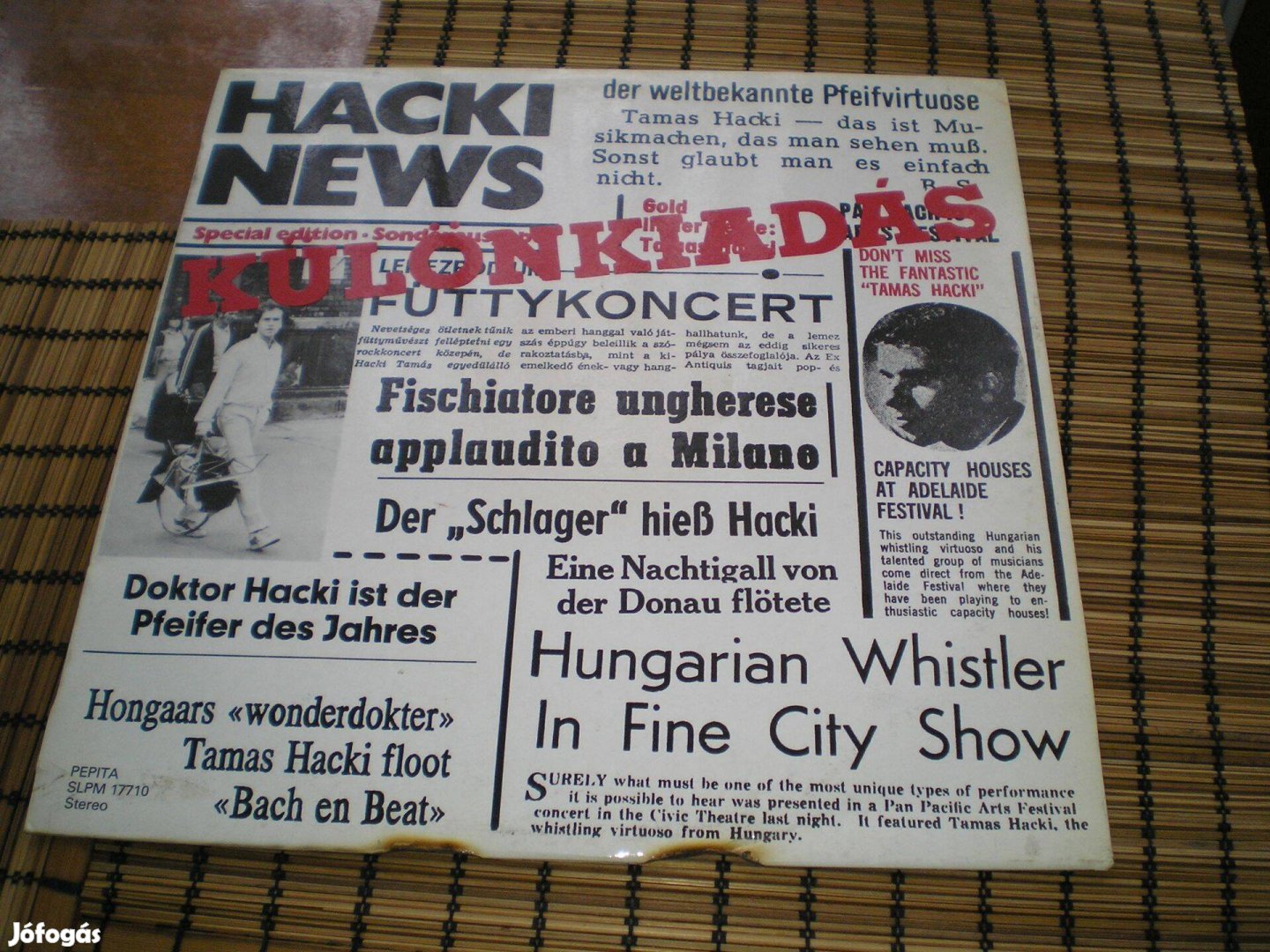 Hacki Tamás 1983 bakelit lemez LP újszerű állapot Csak telefonon!