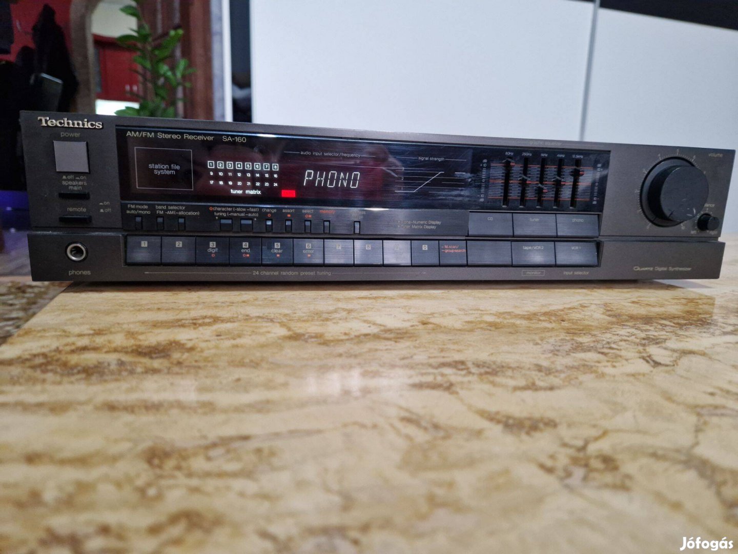 Hadd Szóljon! Technics SA-160 4 Hangfalas Rádiós Erősítő Szép/Számla