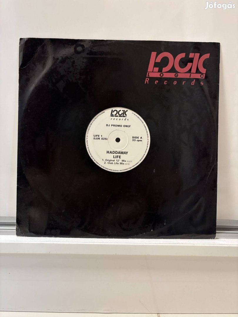 Haddaway - Life (12" Promo Maxi) bakelit DJ