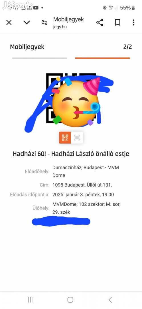 Hadházi60!Hadházi lászló őnálló estje 2jegy tutti helyre!