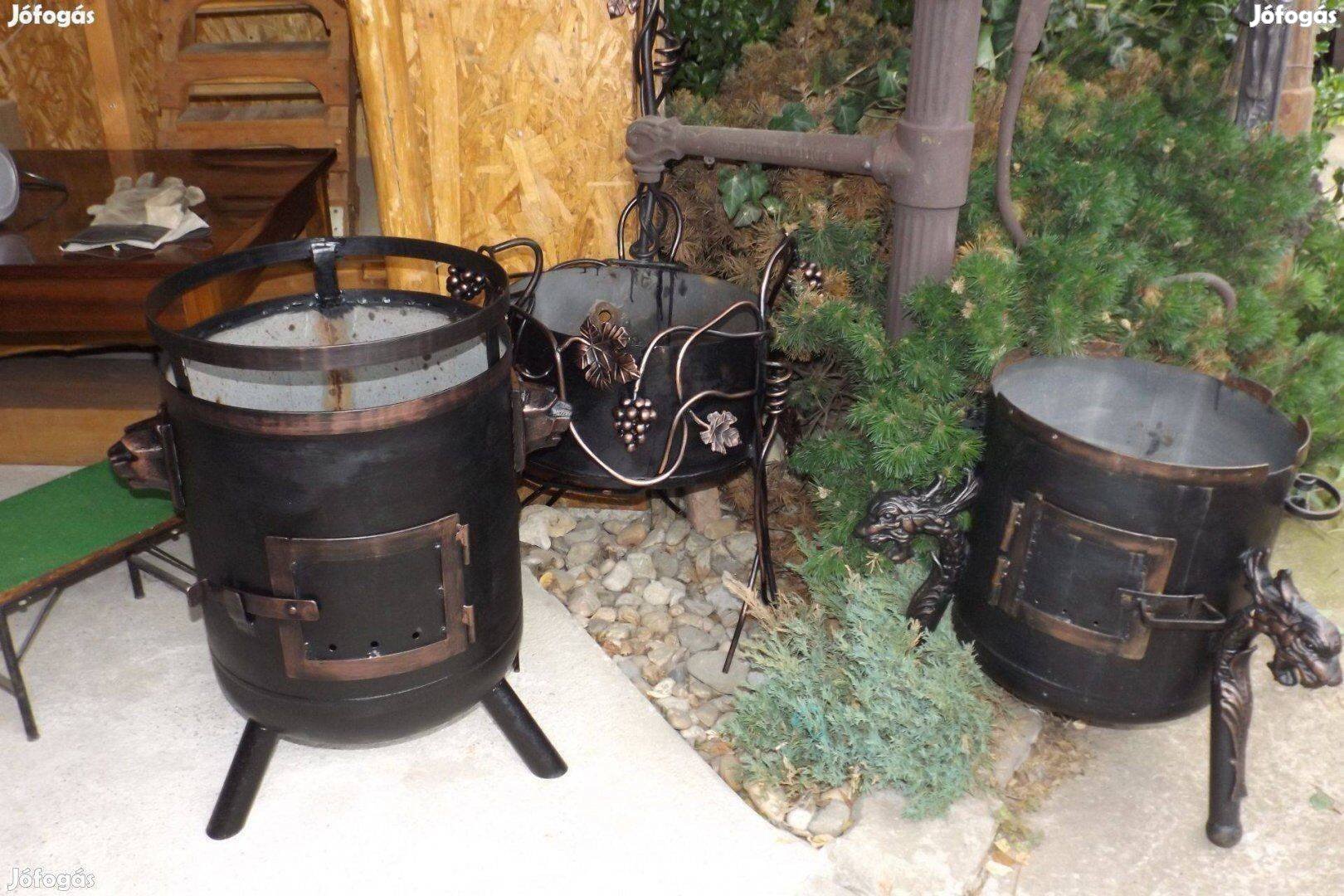 Hagyományőrző Üstház Bográcstartó kályha tűzrakó tűztál tűz