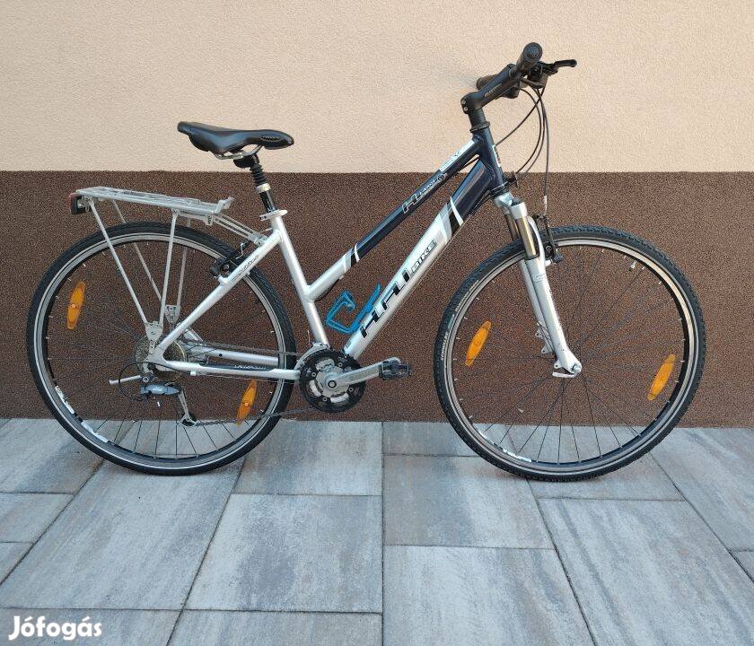 Haibike 28"-os, Deore, Aluvázas teleszkópos cross trekking kerékpár,