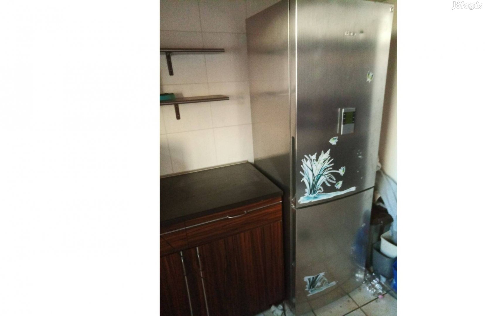 Haier alul fagyasztó, inox hűtőszekrény, jó működéssel!