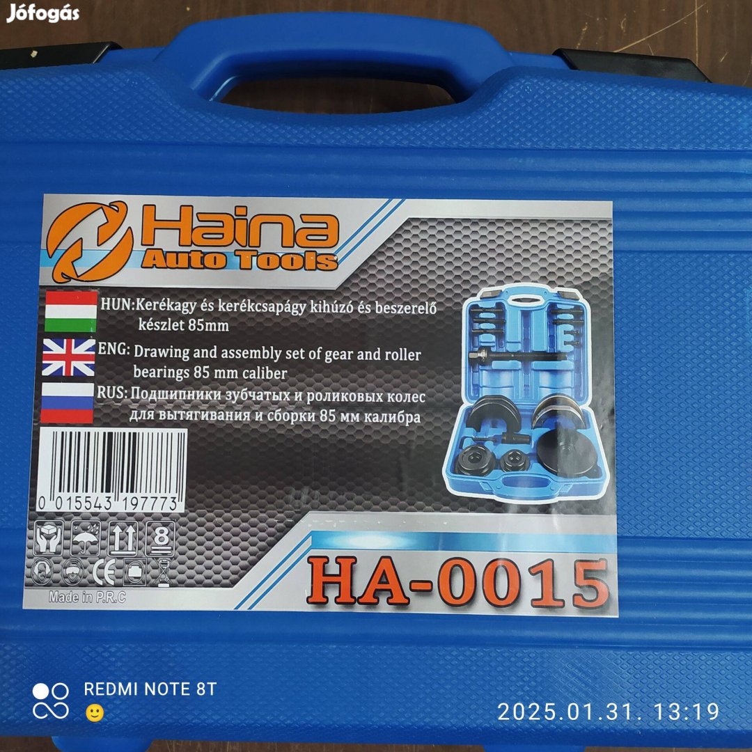 Haina HA-0015 kerékcsapágy szereló készlet 85mm-es VW modellekhez