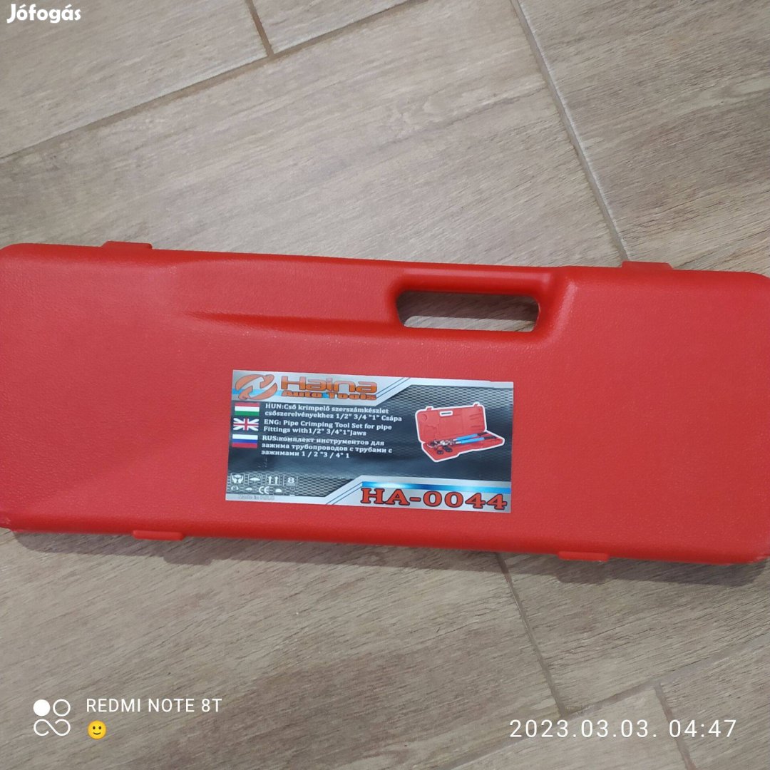 Haina HA-0044 krimpelő fogó csővekhez 16-32mm +3db tokmánnyal