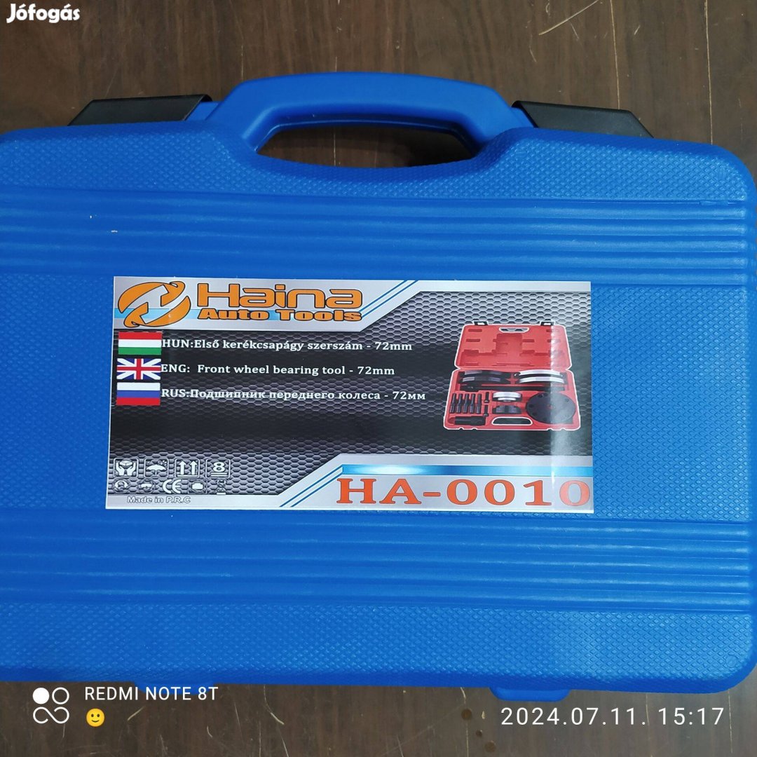 Haina csapágylehúzó készlet 72 mm HA0010