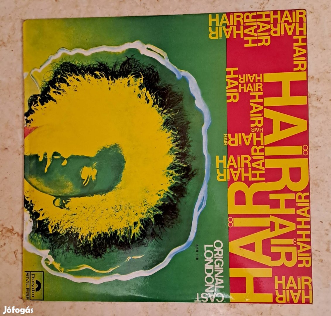 Hair musical bakelit lemez jó állapotú gyűjteményből 