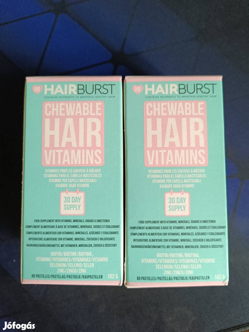 Hairbrust hajvitamin 2 doboz, bontatlan 