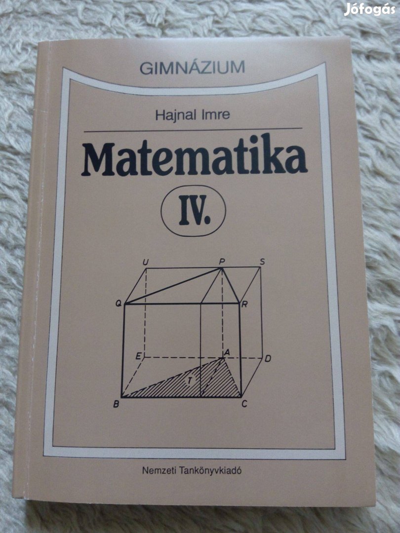 Hajnal Imre: Matematika IV. gimnázium tankönyv eladó!