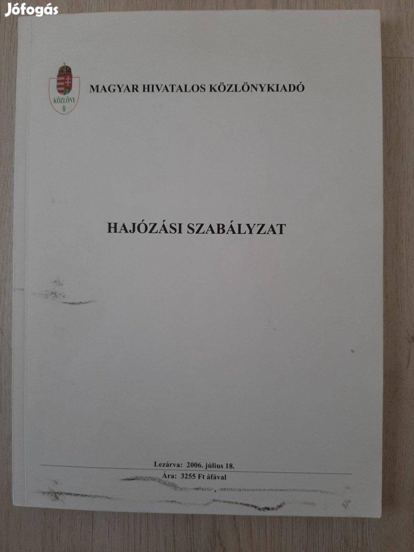 Hajózási Szabályzat kézikönyv/tankönyv