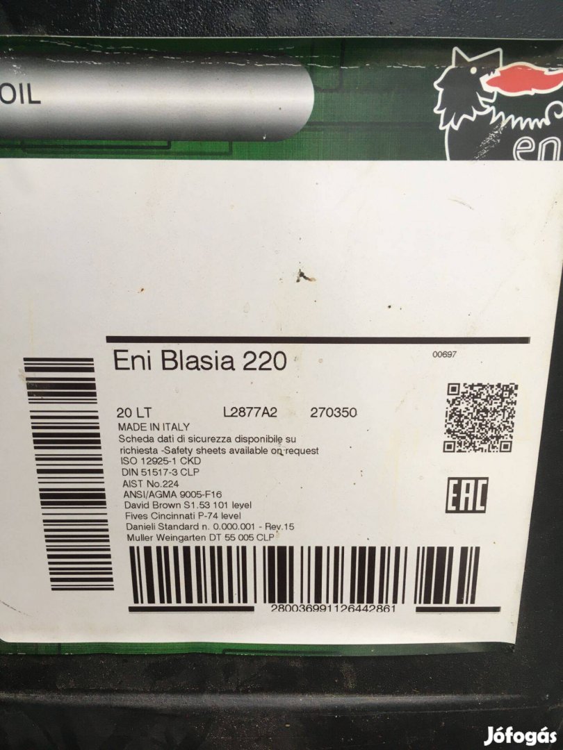 Hajtóműolaj Blasia 220