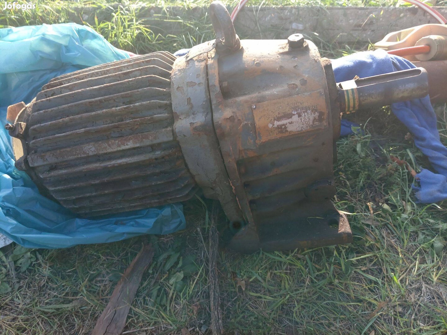 Hajtóműves villanymotor 0,37kW 12,5 f/min 400V, használt