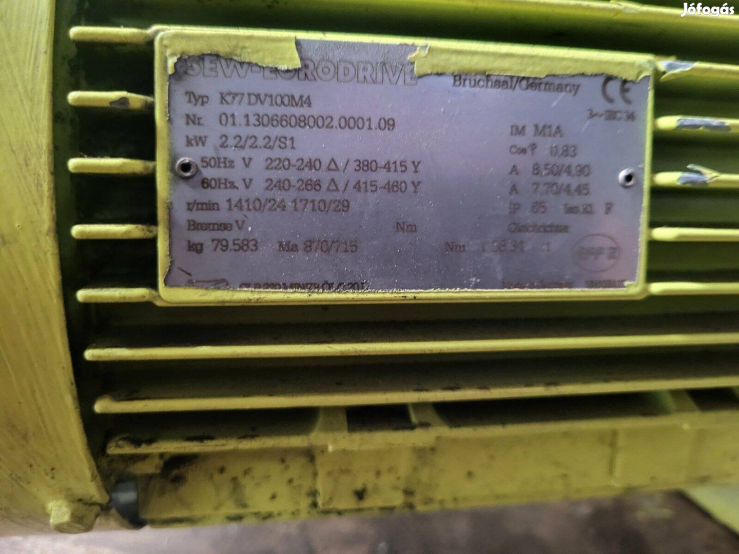 Hajtóműves villanymotor