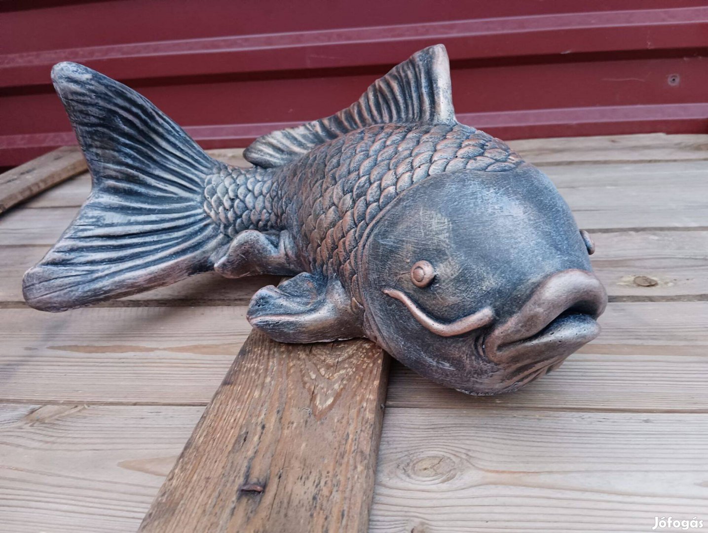 Hal szobor Vecsés en Koi ponty Japán kerti tó halas dísz Fagyálló műkő