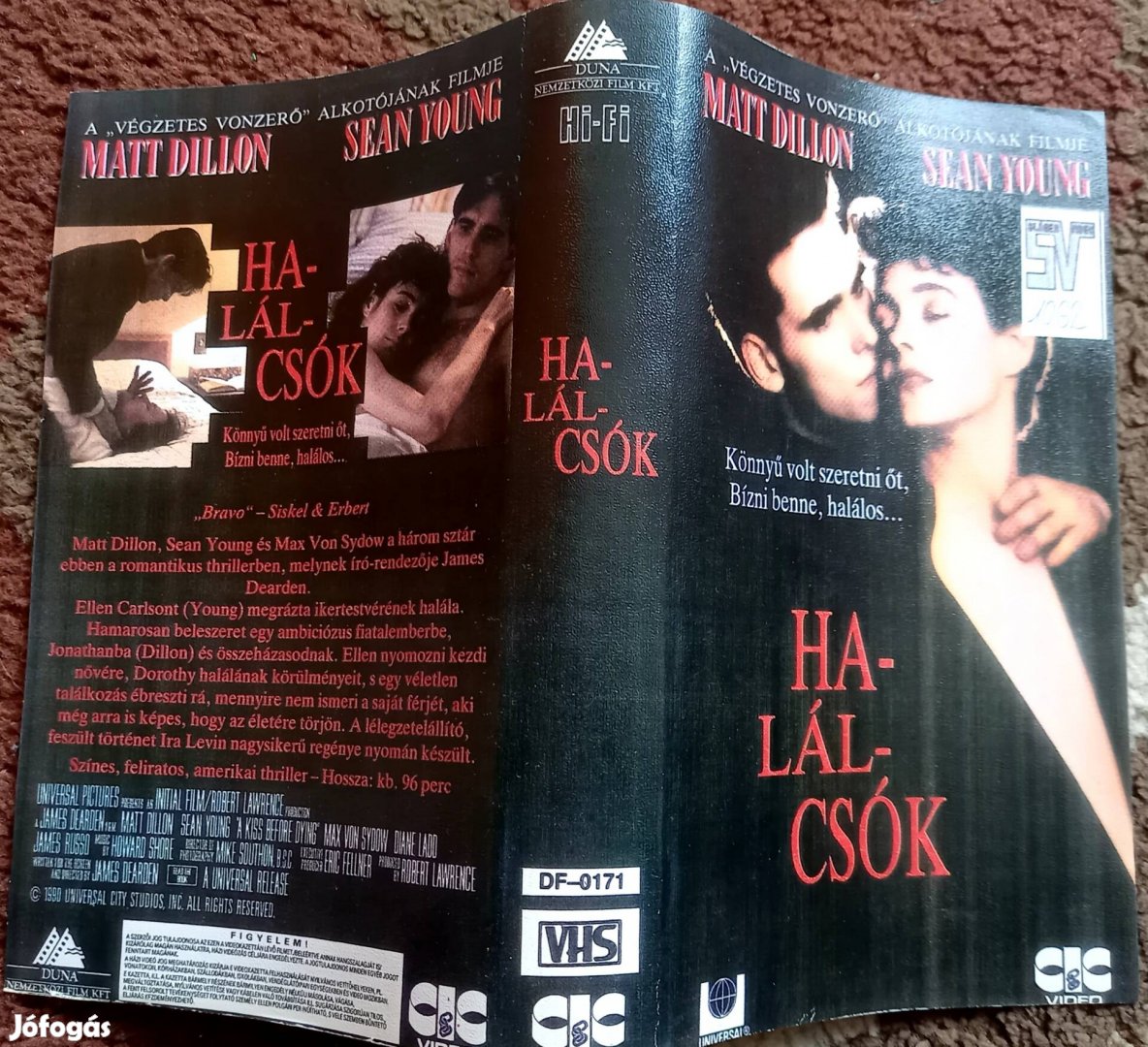 Halálcsók - thriller vhs - Matt Dillon