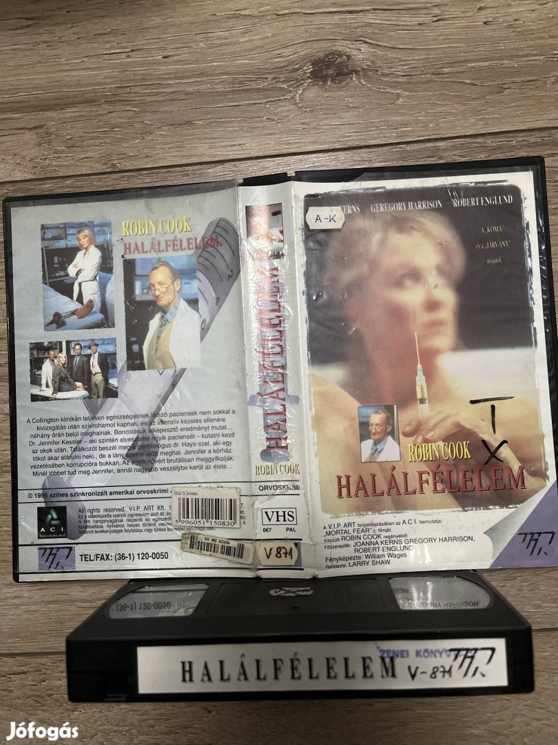 Halálfélelem vhs 