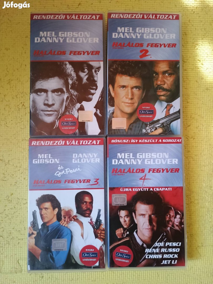 Halálos Fegyver 1-4 VHS pack