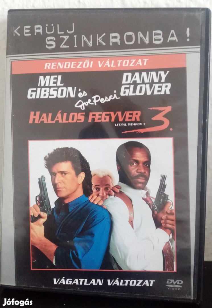 Halálos Fegyver 3. (rendezői változat) DVD - film eladó 