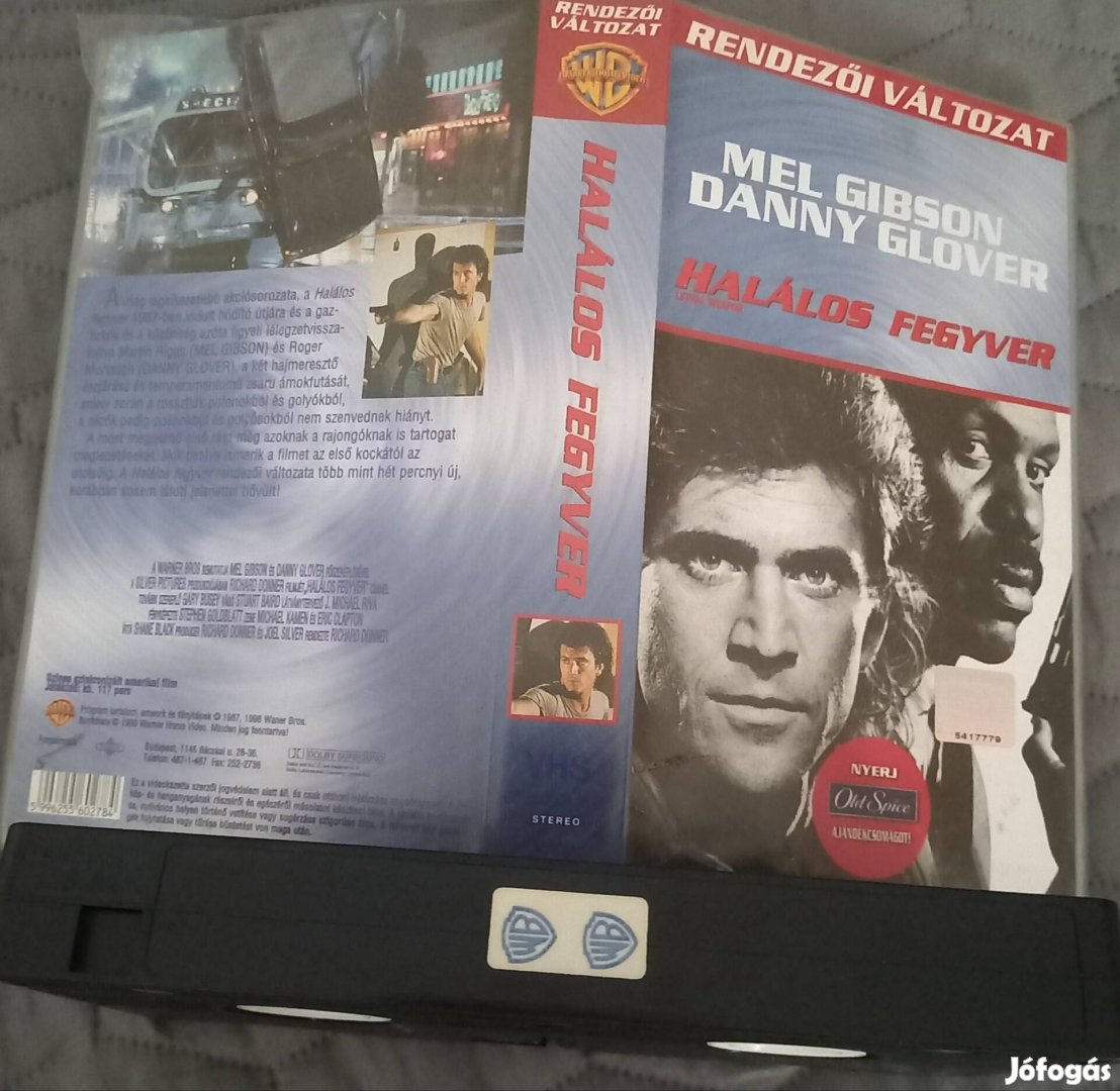 Halálos fegyver 1. - akció vhs - Mel Gibson