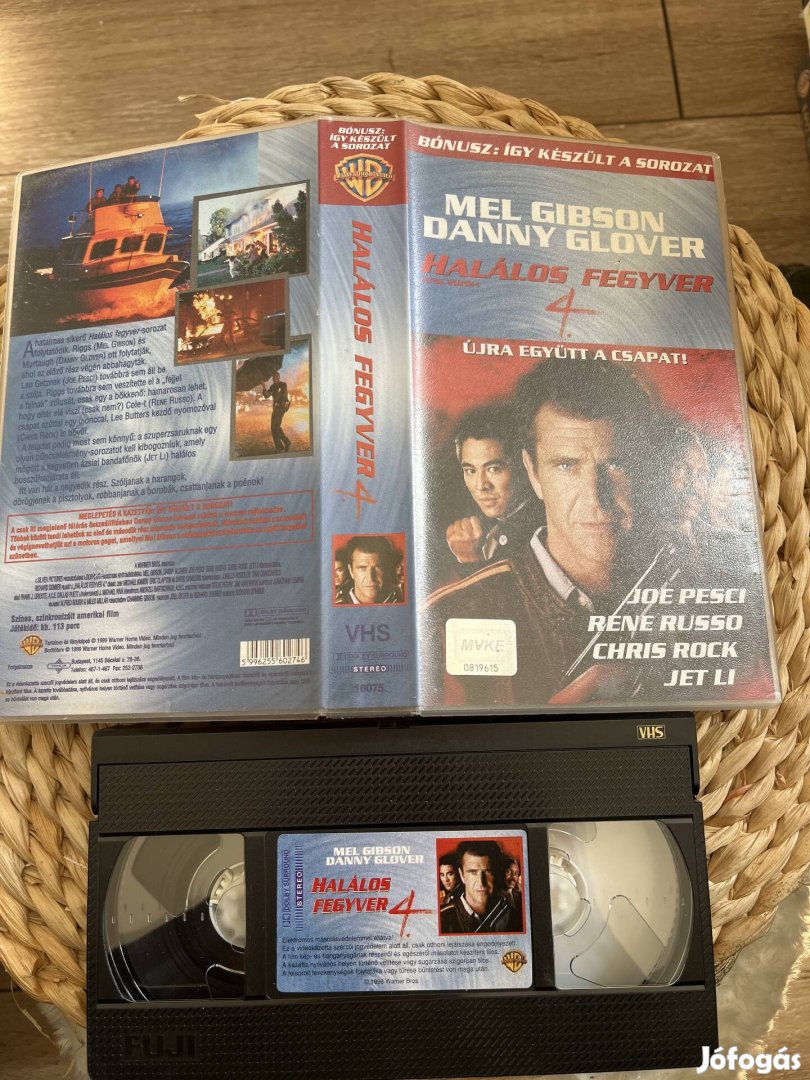 Halálos fegyver 4 vhs