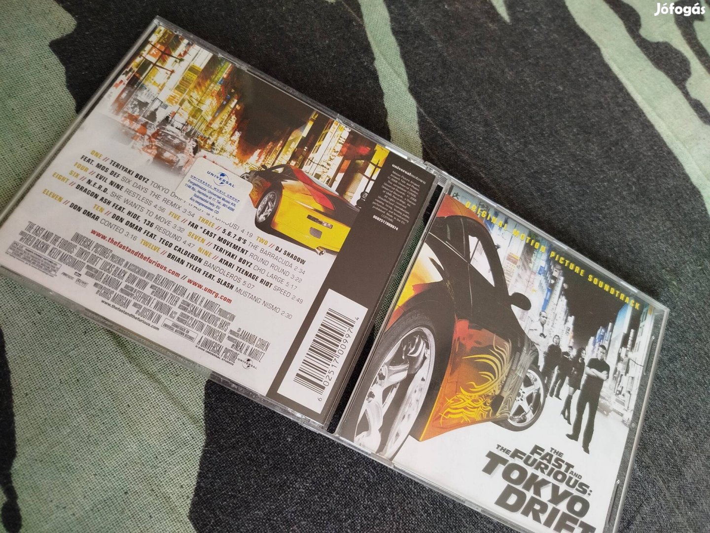 Halálos iramban Tokio drift filmzene cd
