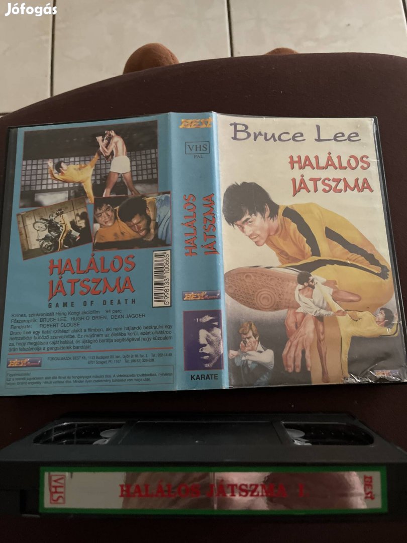 Halálos játszma 1 vhs akció kistok Bruce Lee