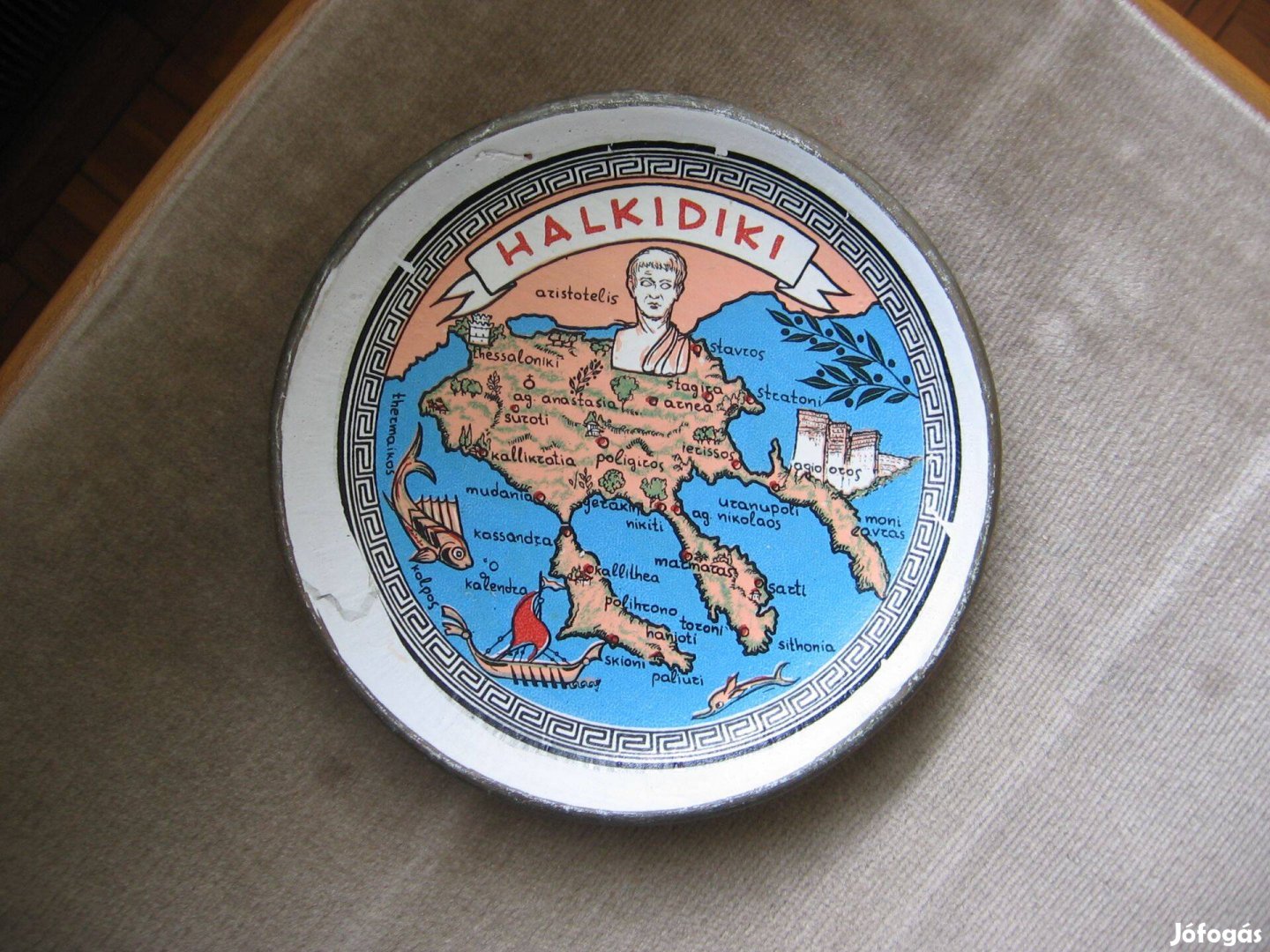 Halkidiki, kerámia fali dísztárgy