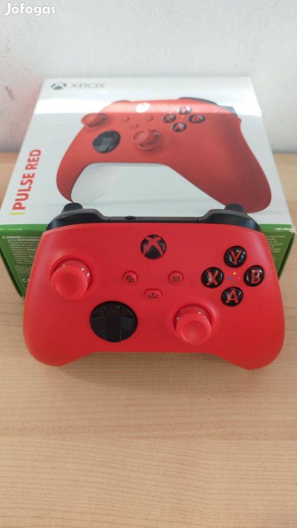 Hall Effect Xbox Series X-S eredeti Pulse Red kontroller, joystick