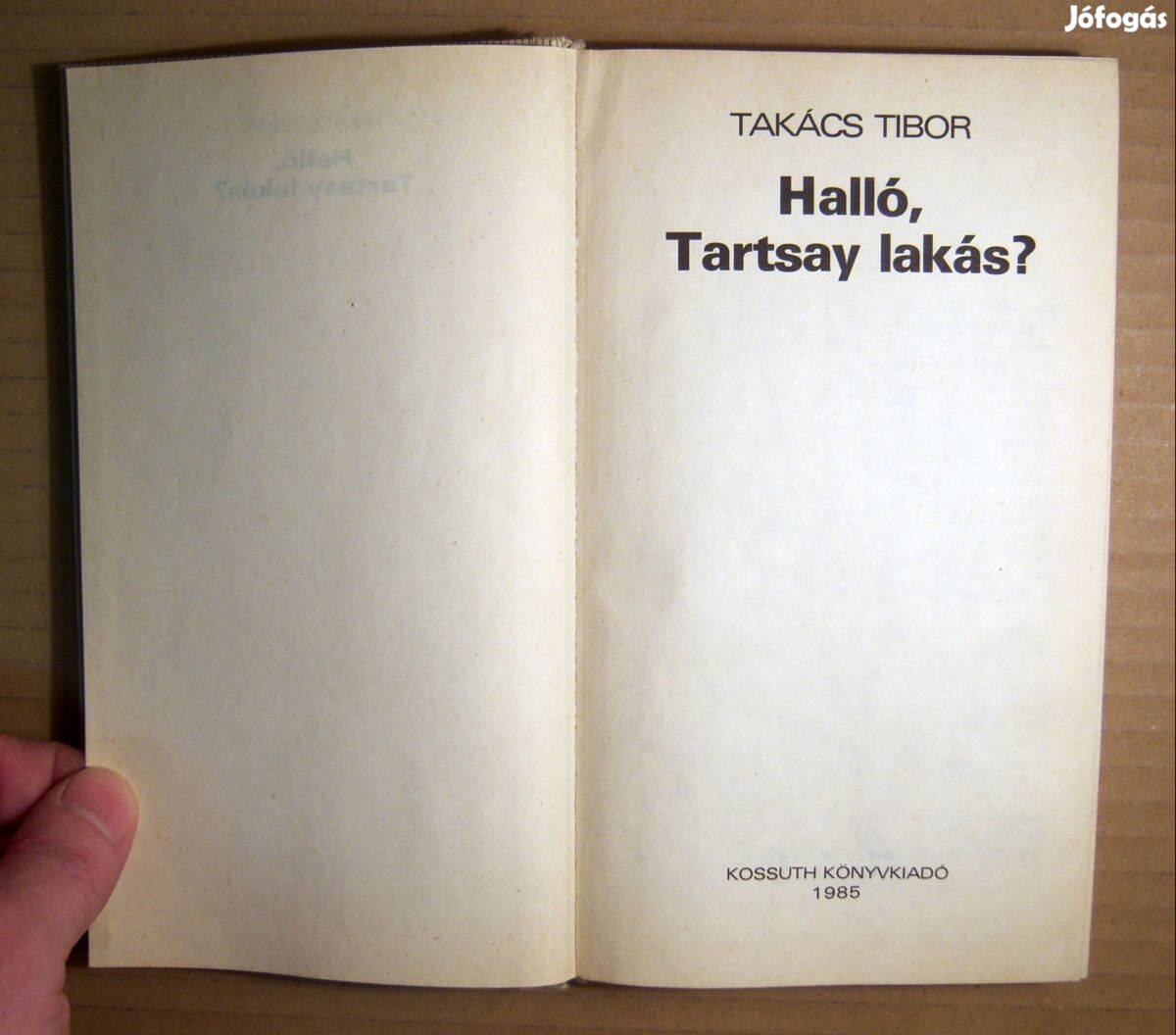 Halló, Tartsay Lakás? (Takács Tibor) 1985 (8kép+tartalom)