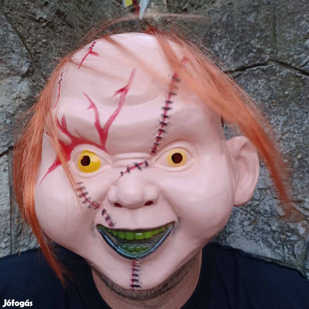 Halloween horror Chucky baba maszk