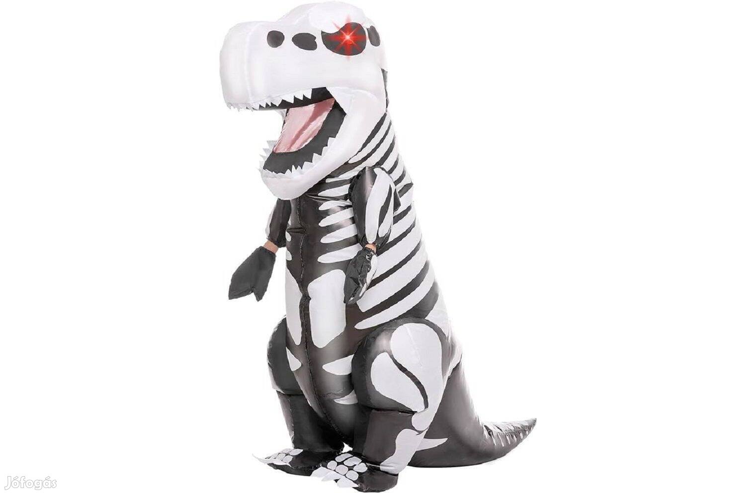 Halloween jelmez,Spooktacular felfújható Trex csontváz dinoszaurusz,Új