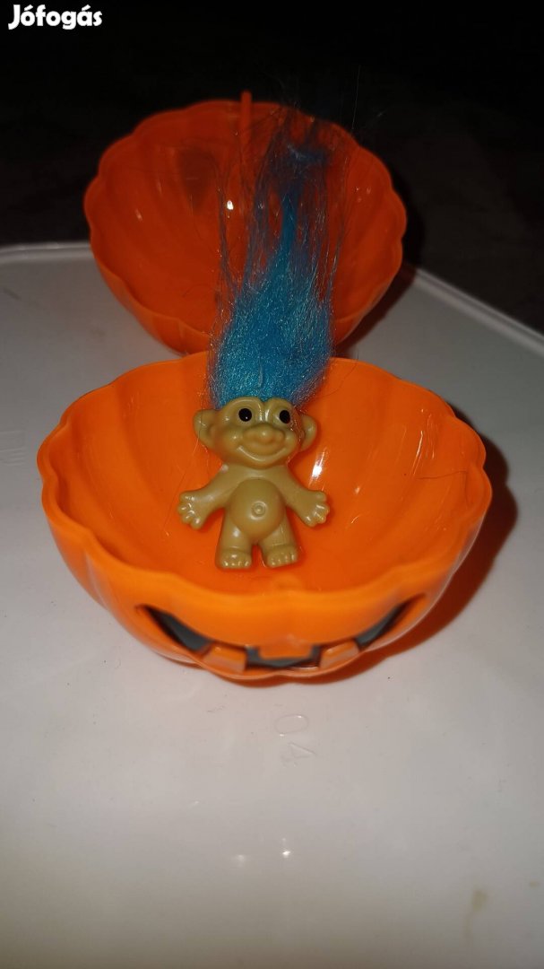 Halloween tök mini trollal 