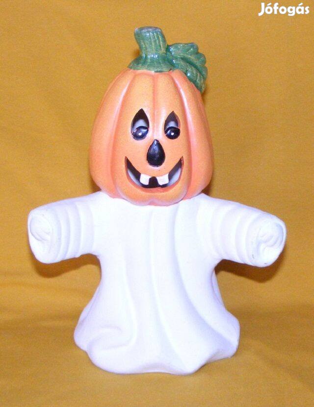 Halloweeni tök kerámia mécsestartó