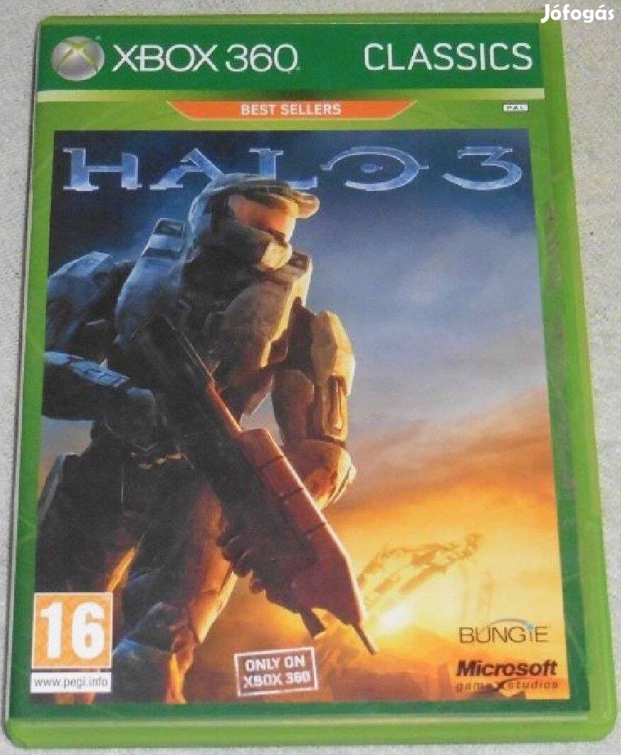 Halo 3. Gyári Xbox 360, Xbox ONE, Series X Játék Akár Féláron