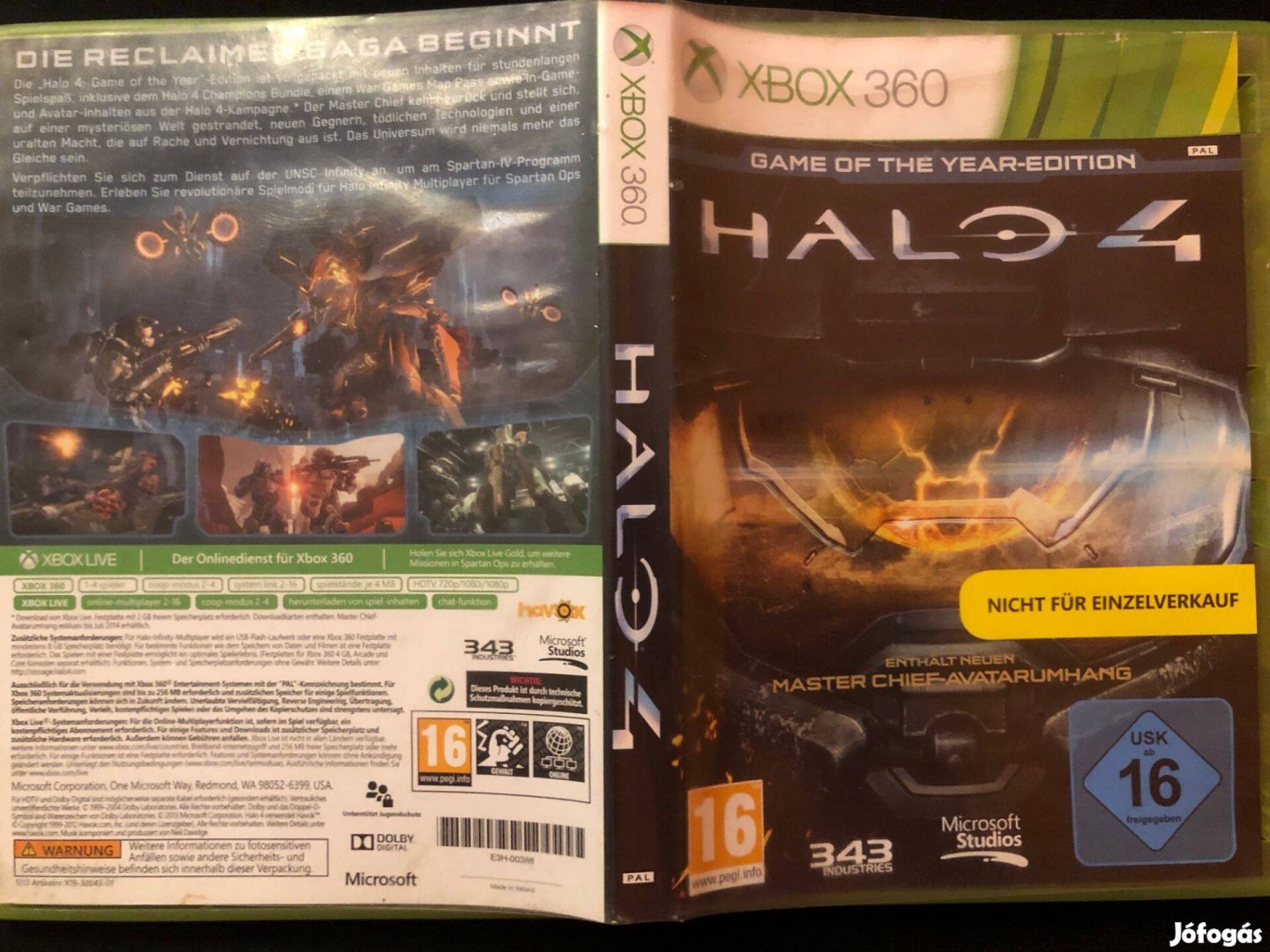 Halo 4. disc2. Xbox 360 | Xbox ONE | Series X eredeti játék +kézikönyv