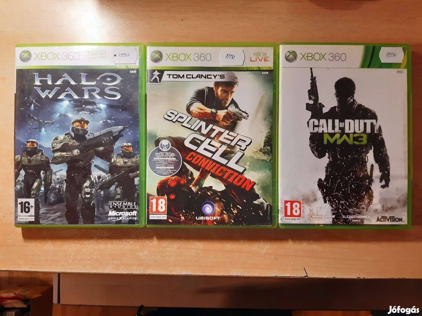 Halo Wars, Splinter Cell Conviction Xbox 360 Játékok !