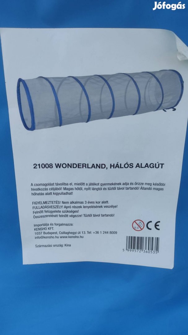 Hálós alagút strand, kert vagy lakásban gyermekeknek 60cm*180cm
