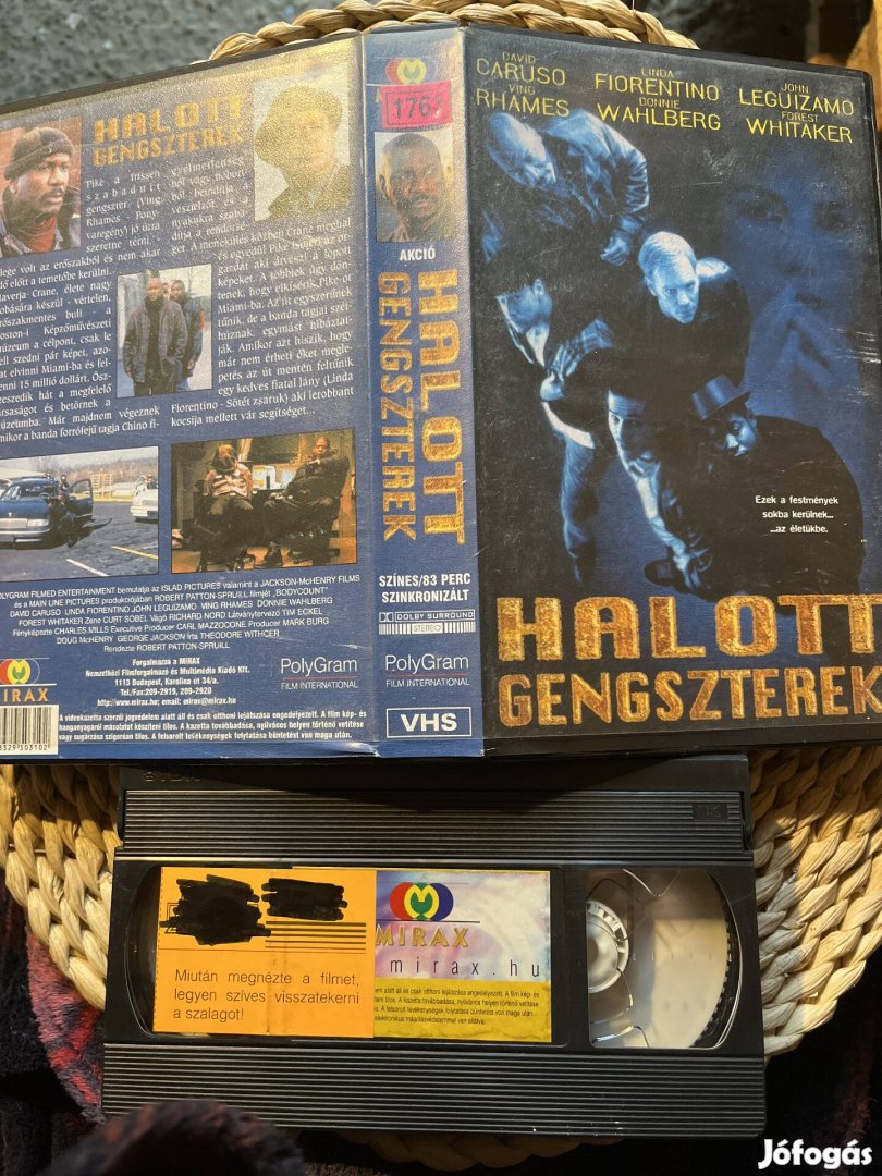 Halott gengszterek vhs kazetta