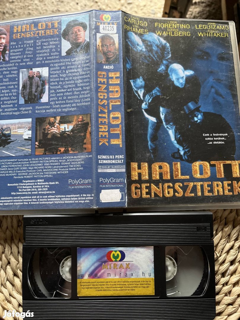 Halott gengszterek vhs kazetta