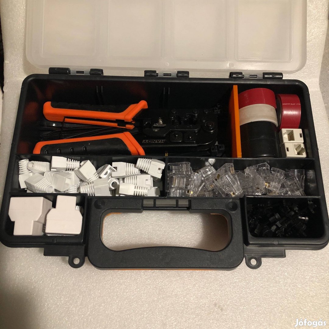 Hálózati UTP RJ45 LAN készlet Krimpelő fogó kiegészítők